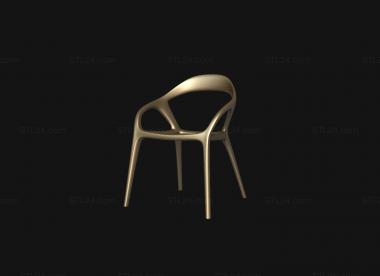 Chair (Chair modern style chair version2, STUL_0153) 3D models for cnc