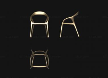 Chair (Chair modern style chair version2, STUL_0153) 3D models for cnc