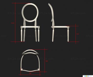 Chair (Italian classic chair, STUL_0157) 3D models for cnc