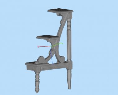 Chair (Ladder chair, STUL_0162) 3D models for cnc