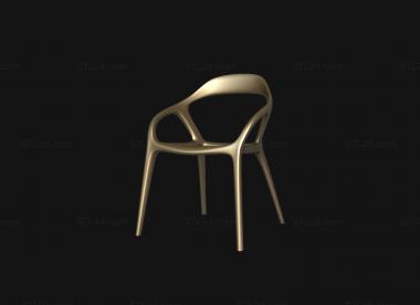 Chair (Modern style chair version3, STUL_0168) 3D models for cnc