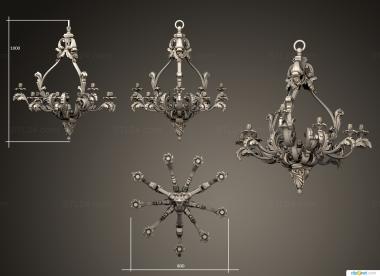 Lamp (Carved chandelier, SV_0040) 3D models for cnc