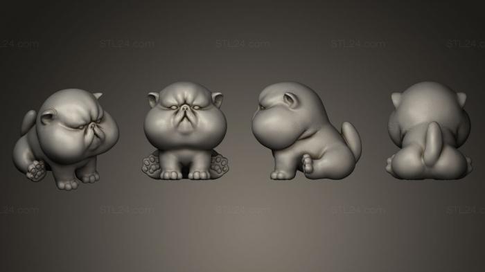 Toys (The Chubbiest Cheeks Cat, TOYS_0056) 3D models for cnc