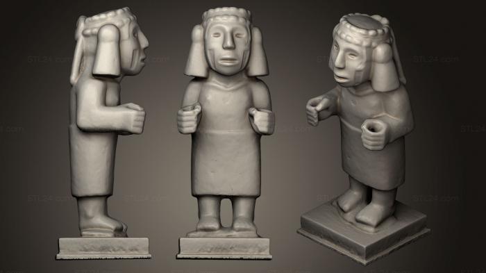 Игрушки (Ацтекский Чальчиухтликуэ около 1200 1521 года н.э., TOYS_0074) 3D модель для ЧПУ станка