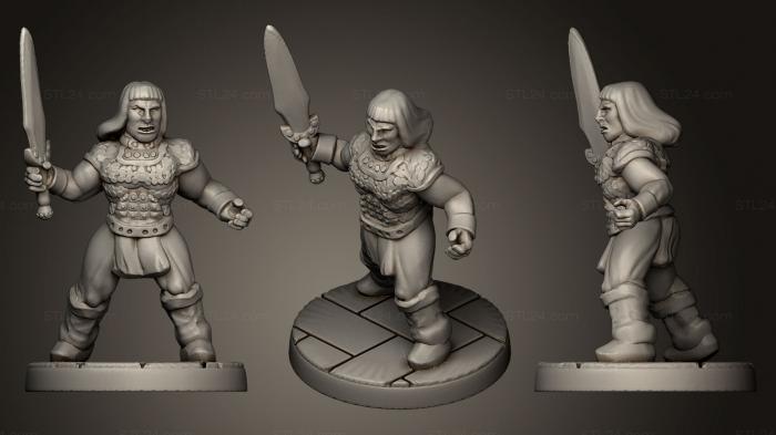 Toys (Barbarian Swordsman, TOYS_0084) 3D models for cnc