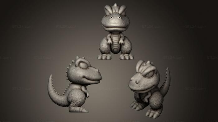 Toys (Dinosaur STL for 3D Print, TOYS_0140) 3D models for cnc