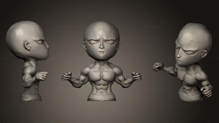 Игрушки (Человек с одним ударом Сайтама, TOYS_0276) 3D модель для ЧПУ станка