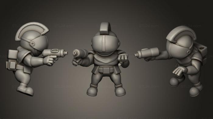 Toys (Astronaut Chess Knights, TOYS_0417) 3D models for cnc