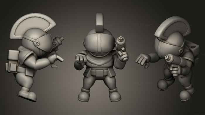 Toys (Astronaut Chess Knights Knight2, TOYS_0418) 3D models for cnc