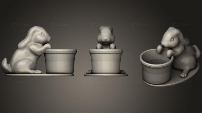 Игрушки (Сеялка для Пасхальных кроликов, TOYS_0540) 3D модель для ЧПУ станка