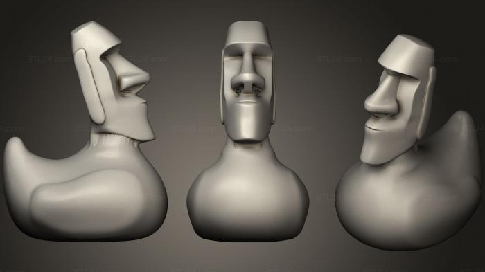 Toys (Easter Island Rubber Duck, TOYS_0544) 3D models for cnc