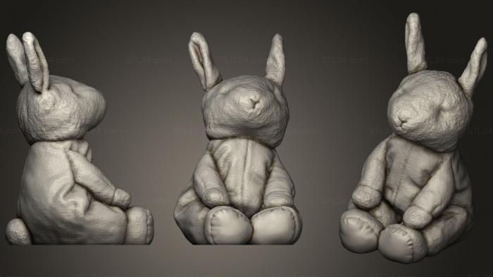 Игрушки (Спокойной ночи, Лунный Кролик (3D-сканирование), TOYS_0564) 3D модель для ЧПУ станка