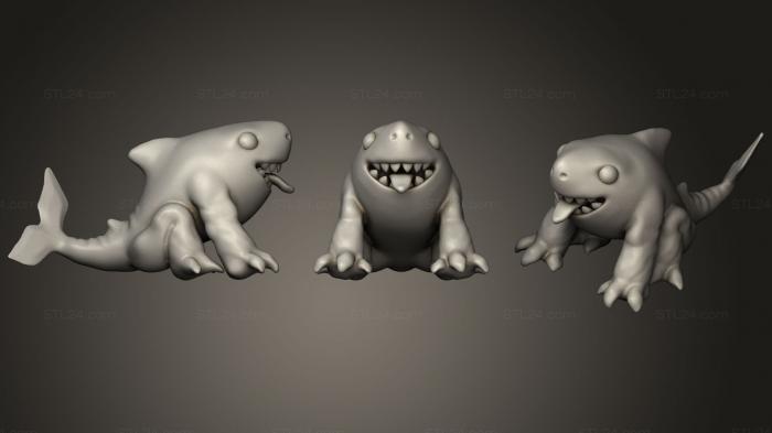 Игрушки (Джефф, Малыш Сухопутной акулы (Мстители Западного побережья), TOYS_0575) 3D модель для ЧПУ станка