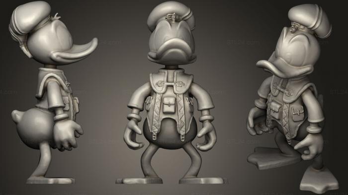 Игрушки (Kingdom Hearts Дональд Дак, TOYS_0585) 3D модель для ЧПУ станка