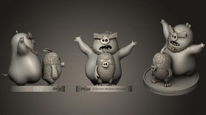 Игрушки (Леонард и Ред Angry Birds 2 Фильм, TOYS_0592) 3D модель для ЧПУ станка