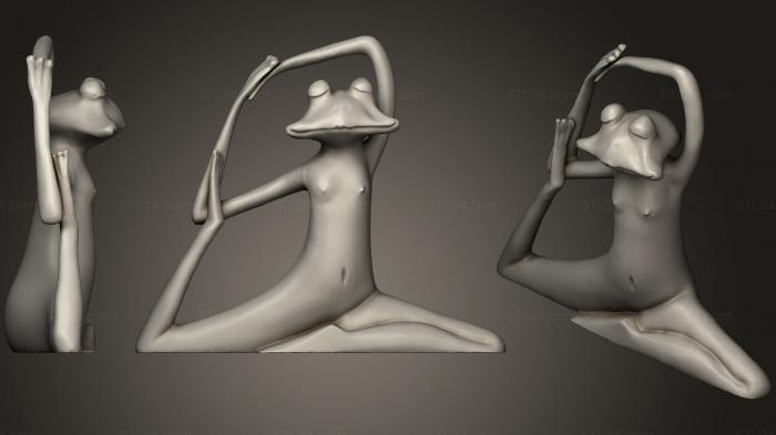 Игрушки (Медитирующая лягушка для 3D-печати, TOYS_0603) 3D модель для ЧПУ станка