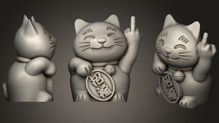 Toys (Naka Yubi Neko (Rude Cat), TOYS_0619) 3D models for cnc