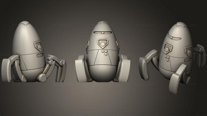 Игрушки (Охранный робот Zyntari, TOYS_0673) 3D модель для ЧПУ станка