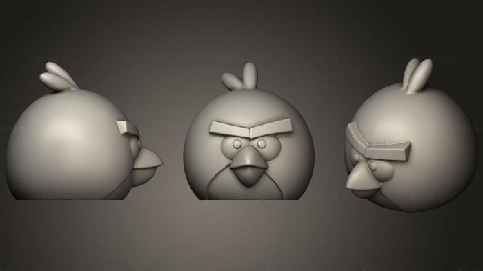 Игрушки (Красная Копилка Angry Birds, TOYS_0714) 3D модель для ЧПУ станка