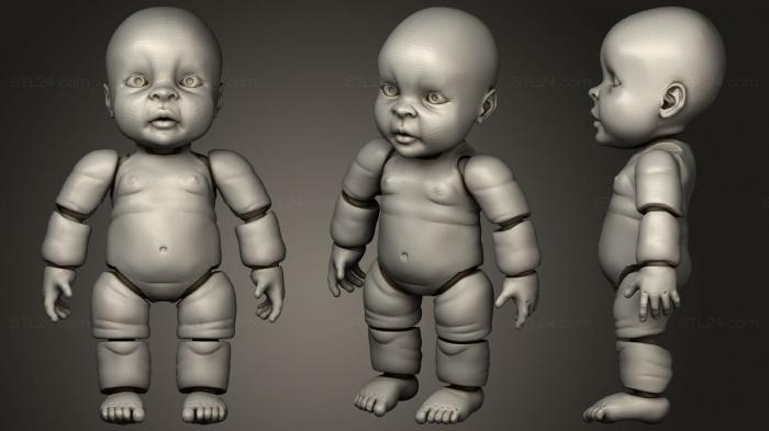 Toys (Articulated baby, TOYS_0721) 3D models for cnc