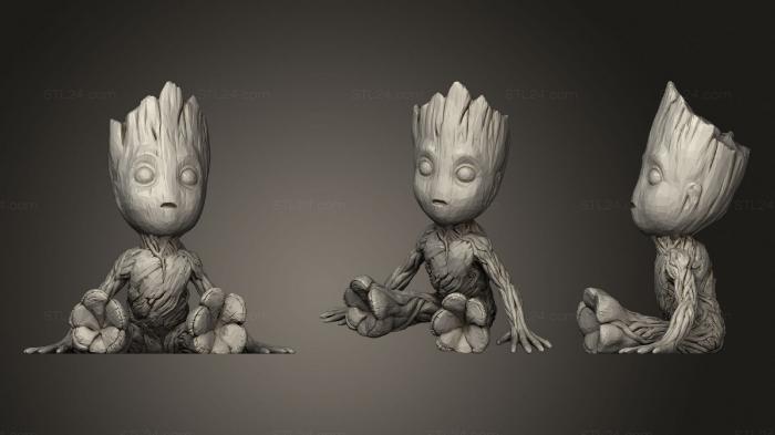 Toys (Baby Groot Keychain Medium, TOYS_0741) 3D models for cnc