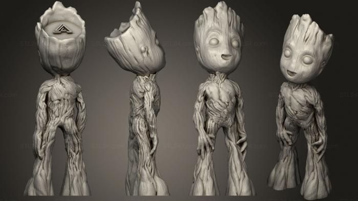 Toys (Baby Groot Standing, TOYS_0746) 3D models for cnc