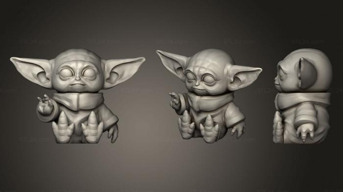 Toys (Baby Yoda 1, TOYS_0752) 3D models for cnc