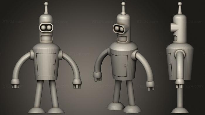 Toys (Bender Futurama, TOYS_0774) 3D models for cnc