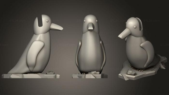 Игрушки (Держатель для очков brillenhlater pinguin пингвин, TOYS_0786) 3D модель для ЧПУ станка
