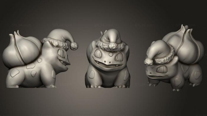 Toys (Bulbasaur Xmas Pokemon, TOYS_0793) 3D models for cnc