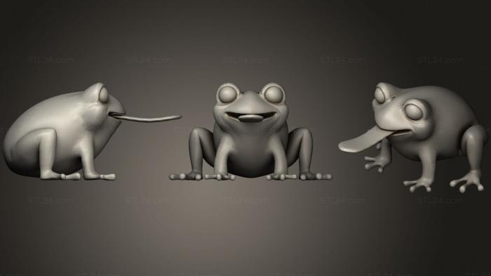 Toys (Cartoon Frog Rigged, TOYS_0802) 3D models for cnc