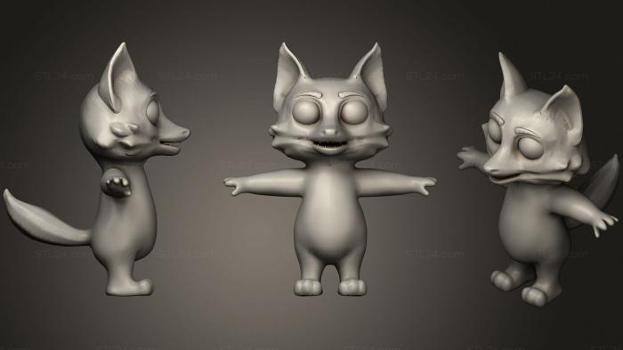 Toys (Cartoon Silver Fox, TOYS_0807) 3D models for cnc