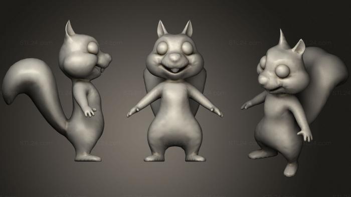 Toys (Cartoon Squirrel, TOYS_0811) 3D models for cnc