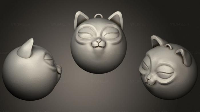 Игрушки (Украшения из кошачьих масок2, TOYS_0818) 3D модель для ЧПУ станка