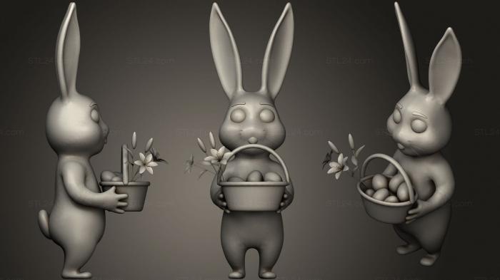 Игрушки (Пасхальный Кролик, TOYS_0882) 3D модель для ЧПУ станка