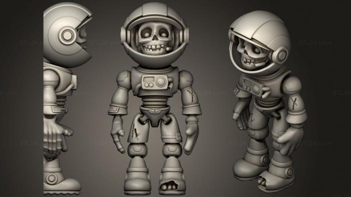 Игрушки (Гибкий Скелет Астронавта, TOYS_0906) 3D модель для ЧПУ станка