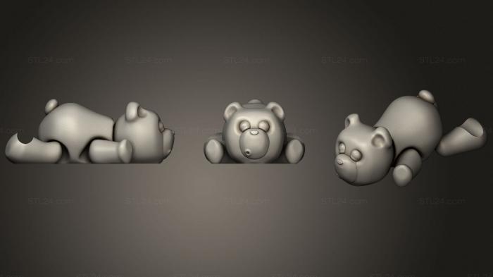 Игрушки (Гибкий медведь, TOYS_0908) 3D модель для ЧПУ станка