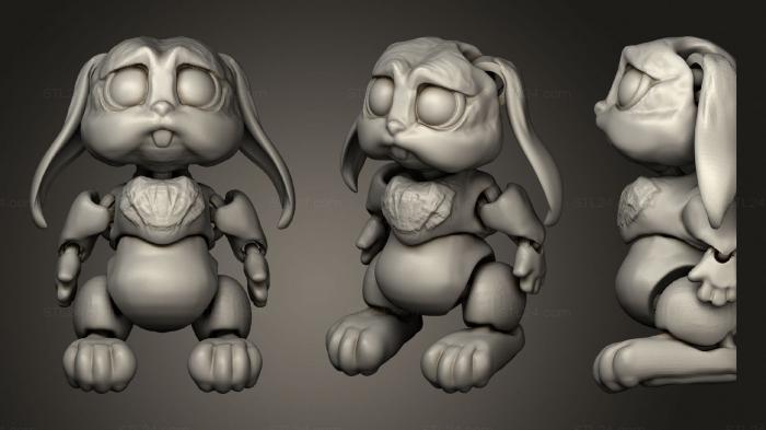 Toys (FLEXI bunny, TOYS_0909) 3D models for cnc