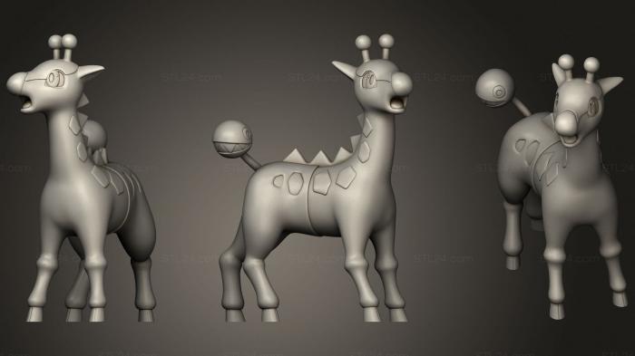 Toys (Girafarig and farigiraf, TOYS_0929) 3D models for cnc