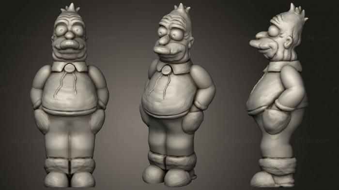 Toys (Grampa Simpson, TOYS_0943) 3D models for cnc