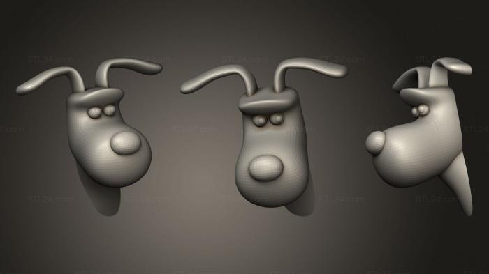 Toys (Gromit hadphone hook, TOYS_0951) 3D models for cnc