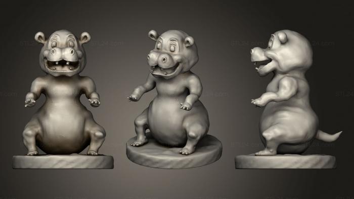 Toys (Hippo Cartoon Character Sculpting, TOYS_0968) 3D models for cnc