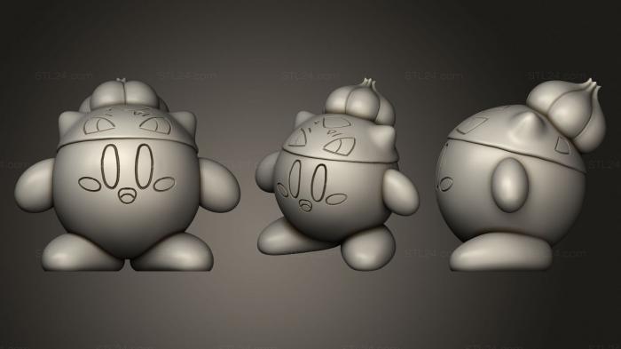 Игрушки (Кирби бульба, TOYS_1010) 3D модель для ЧПУ станка