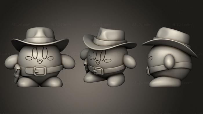 Toys (Kirby cowboy, TOYS_1011) 3D models for cnc