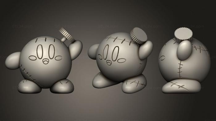 Игрушки (Кирби Франкенштейн, TOYS_1012) 3D модель для ЧПУ станка