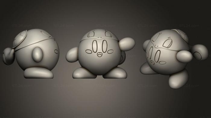 Toys (Kirby squirtle, TOYS_1019) 3D models for cnc
