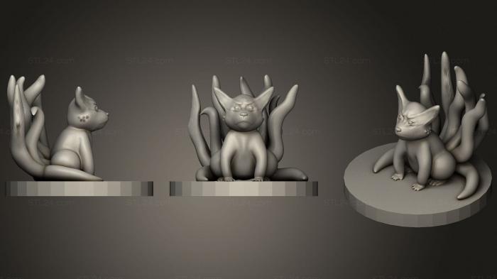 Игрушки (Курама (кьюби) наруто, TOYS_1034) 3D модель для ЧПУ станка
