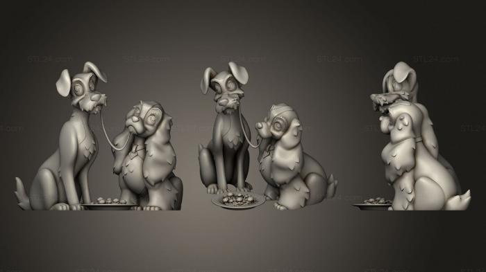 Toys (Lady And Tramp, TOYS_1038) 3D models for cnc