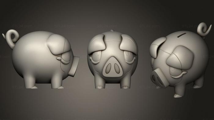 Toys (Lechonk Pok mon Piggy Bank, TOYS_1044) 3D models for cnc