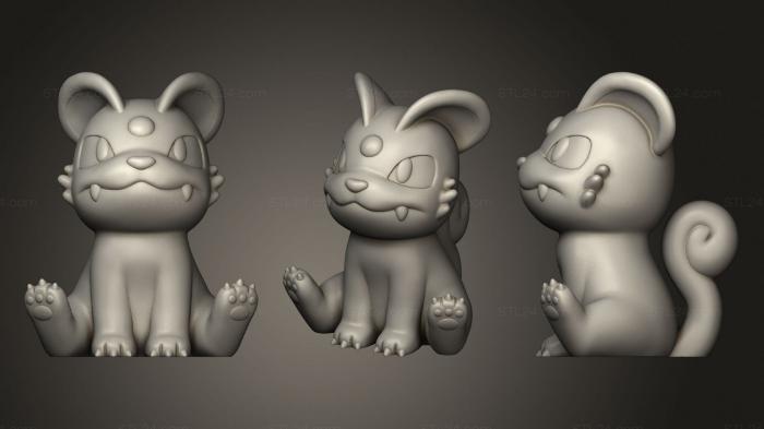 Toys (Meowth Evolution 1, TOYS_1085) 3D models for cnc